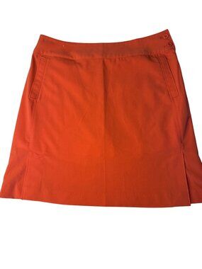 NWT Monterey Club Vibrant Orange Golf Skort Sporty Comfort Stretch Fabric Size 8